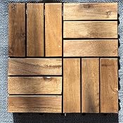 Gartenfreude Terrassenfliesen Holzfliesen Bodenfliesen aus Akazienholz