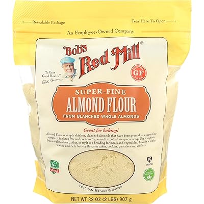 BOBS RED MILL Flour Almond Super Fine, 32 Ounce (Pack of 1)