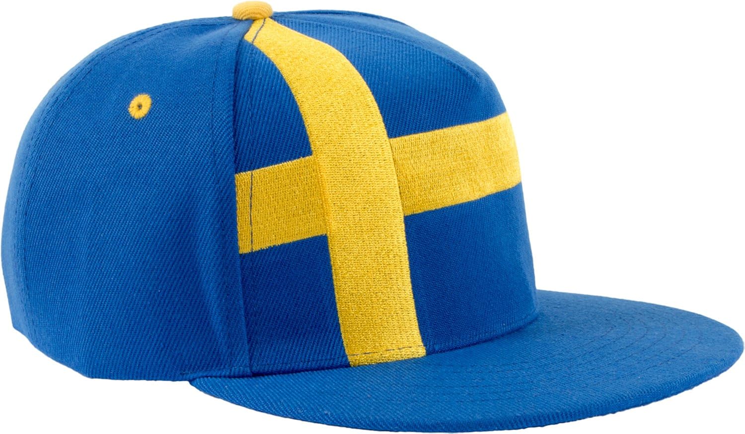 Epic Sweden Flag Snapback Hat Swedish TRE Kroner Sverige Dalahast Baseball Cap