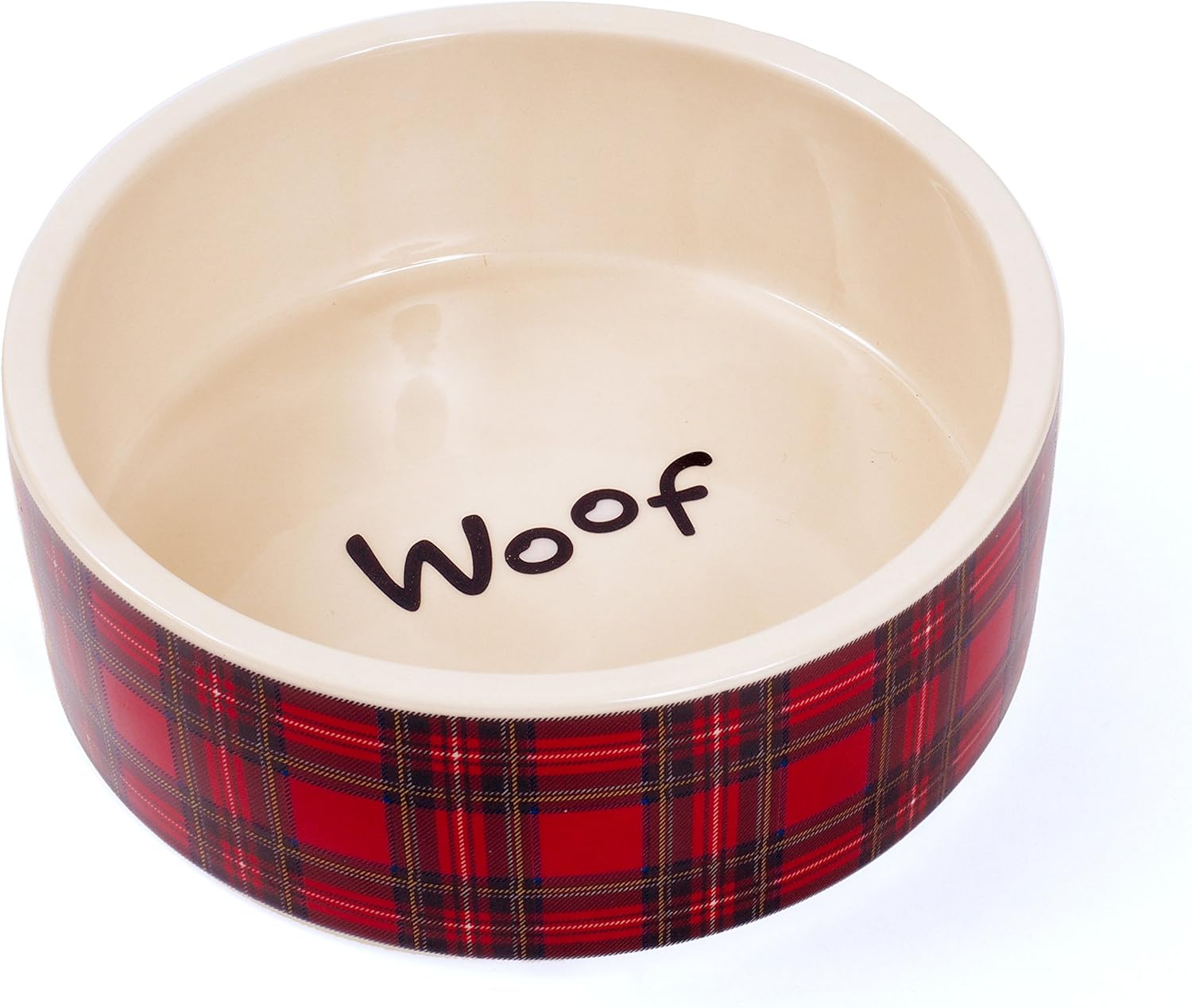 Petface Ceramic Tartan Woof Bowl for Dog, 20 cm Amazon.co.uk Pet Supplies