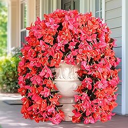 Siyaluens 2Pcs UV Resistant Artificial Flowers for