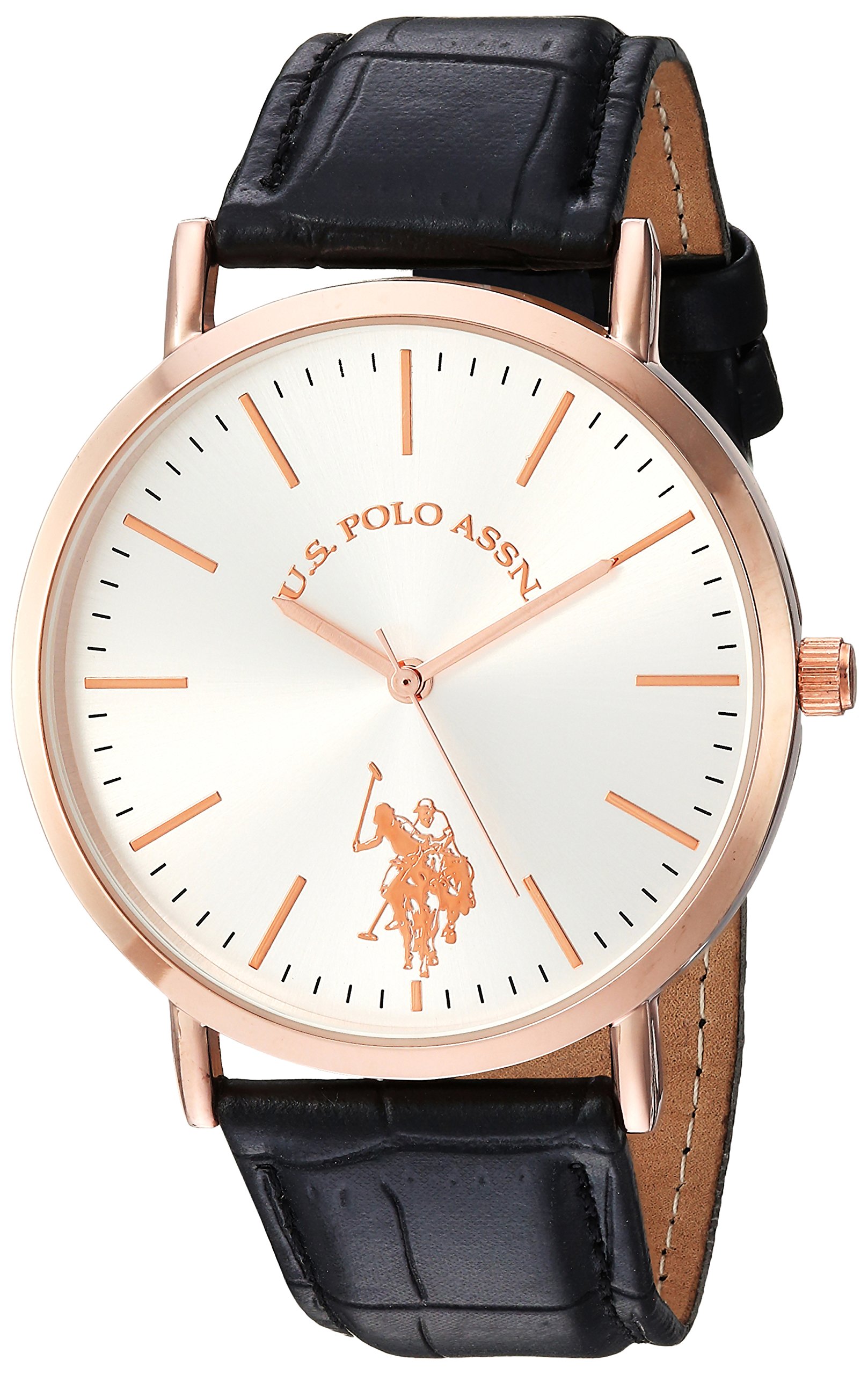 U.S. Polo Assn. Women Analog Quartz Watch with Faux Leather Strap USC42028