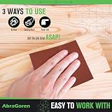 AbraGoren Sandpaper Roll P240 Grit 11.5cm x 5m Wood Wall Metal Plaster Sand view 5