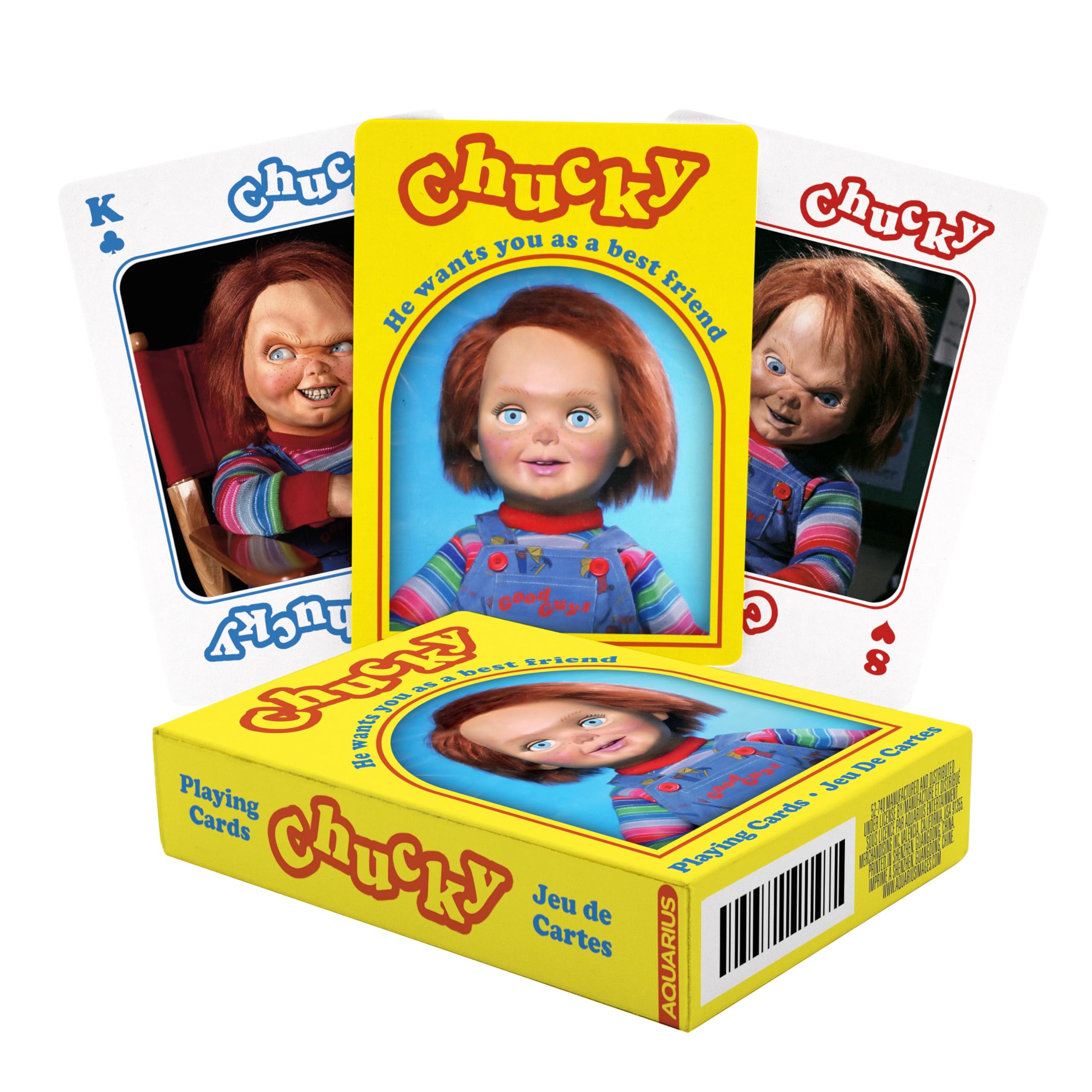 AQUARIUS Chucky - Horror Card Game, 6+ Years, 168 Max