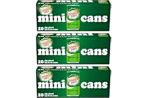 Canada Dry Ginger Ale - 10pk/7.5 fl oz Mini Cans, total 30 cans - SET OF 10