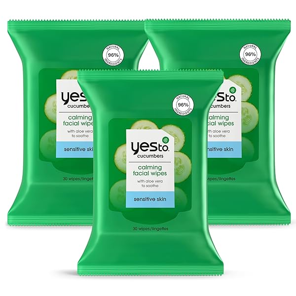 YES TO FACE WIPES FOR WOMEN AND MEN,...