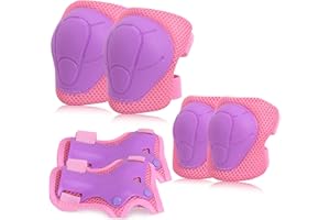 OPLIY Kids Protective Gear, Knee Pads Elbow Pads with Wrist Guards for Roller Skating Cycling Skateboard Bike Scooter Rollerblade Safety Gear for Kids 2-7 Years Old