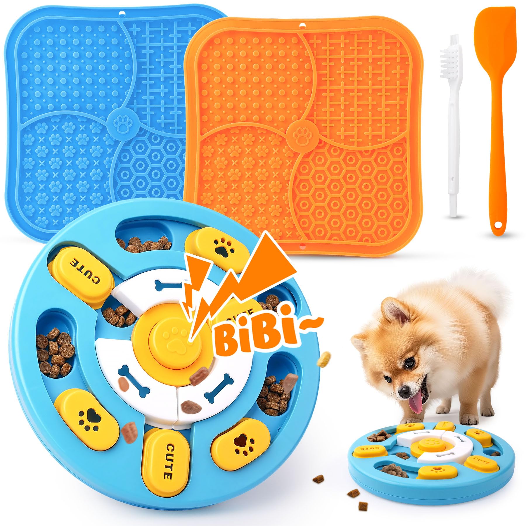 Photo 1 of Eefitoys Advanced Dog Puzzle Toys for IQ Training & Mental Stimulation,Dog Lick Mat with Suction Cups for Anxiety Relief and Keeping Them Busy