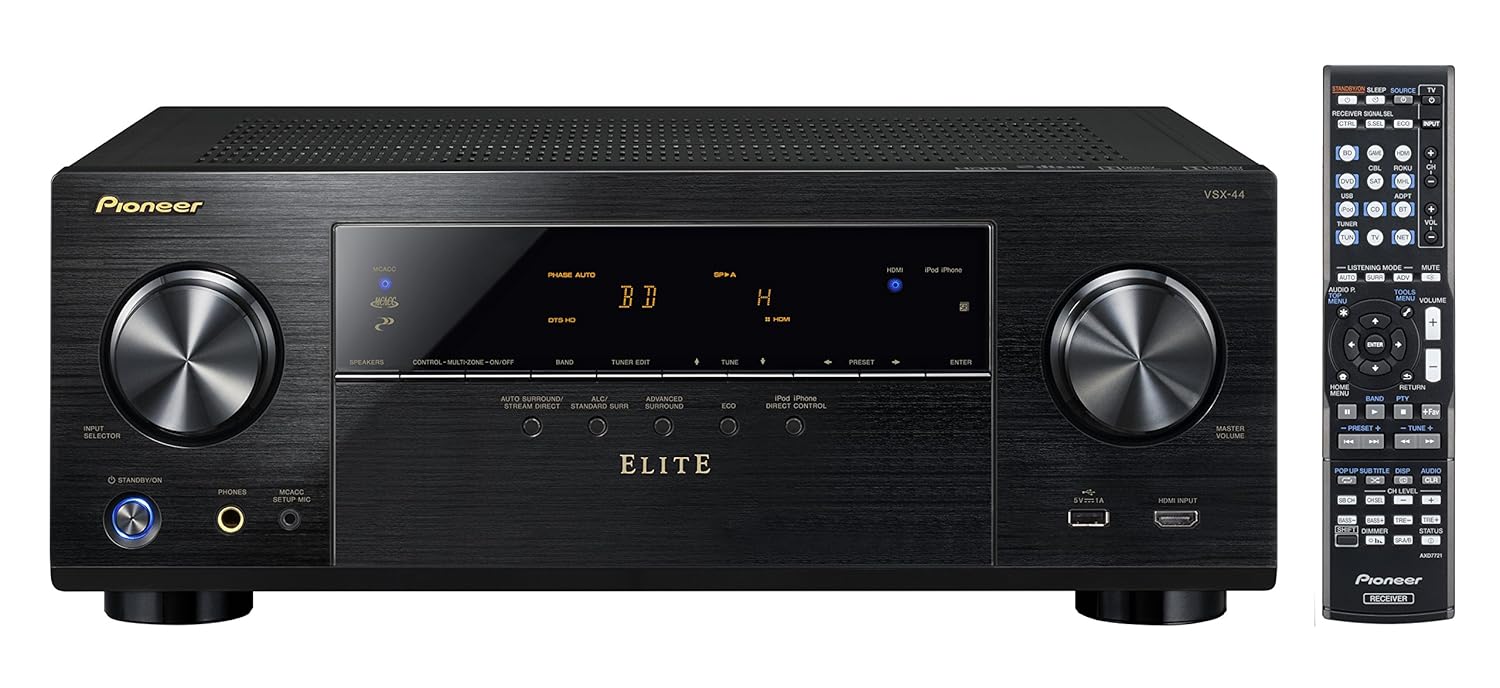 Pioneer Elite VSX-44 7.2-Channel Network A/V Receiver with HDMI 2.0