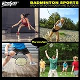Keehoo KH Badminton Rackets Set for 2 Adults Kids with Shuttles Carry Bag view 6