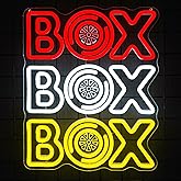 Box Formula 1 Neon Sign Race Car Neon Light for Room Decor Racing Light Signs for Garage Man Cave Office and Sports Bar Decor Ideal Birthday Party Gift for Formula 1 Fans (12.2 * 15inch)