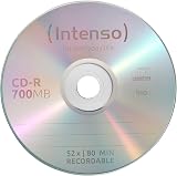 Intenso CD-R 100 Pack Cakebox 700MB 52x Recordable Discs view 2