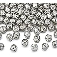 Zhanmai 200 Piece Jingle Bells, 1/2 Inch Craft Bells Bulk, Christmas Bells for Crafts DIY Bells for Wreath, Holiday Home and Christmas Decoration (Silver)