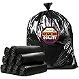Tasker 65 Gallon Trash Bags, (Huge 120 Bags Bulk) Large Trash Bags 65 Gallon, 64 Gallon Trash Bags, 65 Gallon Trash Bags, 60 Gallon Trash Bags