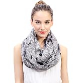 Lina &amp; Lily Halloween Spider and Web Print Women's Infinity Loop Scarf Lightweight