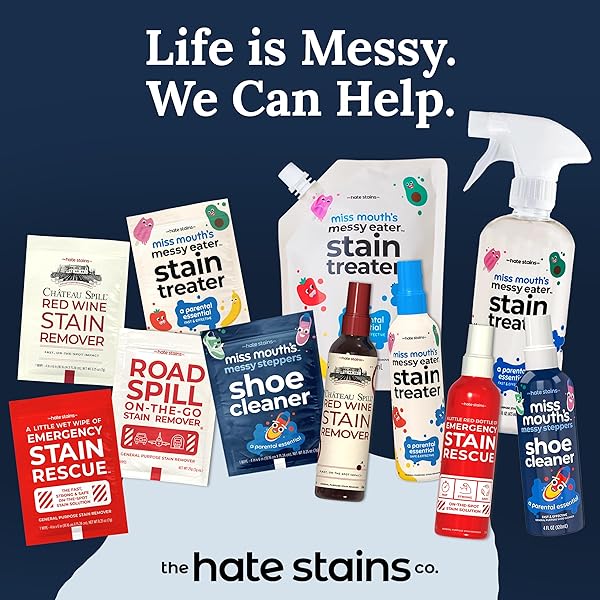 MISS MOUTH’S MESSY EATER STAIN TREATER SPRAY – 4OZ STAIN REMOVER – NEWBORN & BABY ESSENTIALS – NO DRY CLEANING FOOD, GREASE, COFFEE OFF LAUNDRY, UNDERWEAR, FABRIC