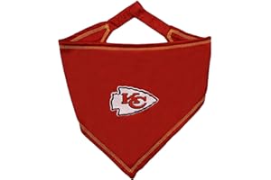 Pets First NFL Kansas City Chiefs TIE Bandana, Large/X-Large. Dog Bandana Scarf Bib for Pet Cat Dog. The Ultimate Game-Day, P