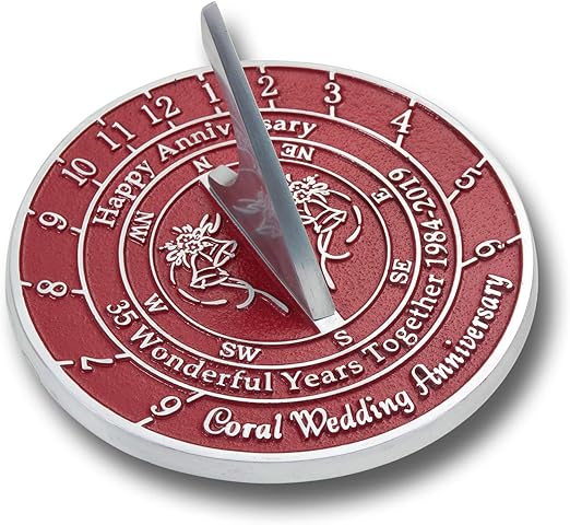 Le Cadran Solaire En Metal Foundry 35e Anniversaire De Mariage Est