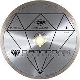 QEP 7" Continuous Rim Diamond Blade - For Wet Cutting of Ceramic Tile