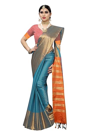 Art Silk Saree with Blouse Piece (DISHA)