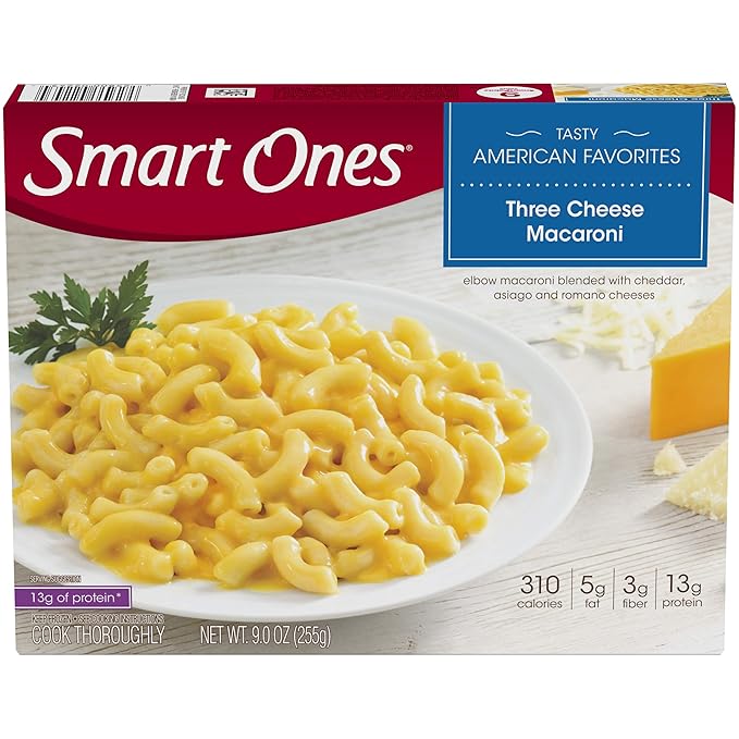 Smart Ones Tasty American Favorites Three Cheese Macaroni Frozen Meal (9 oz Box)
