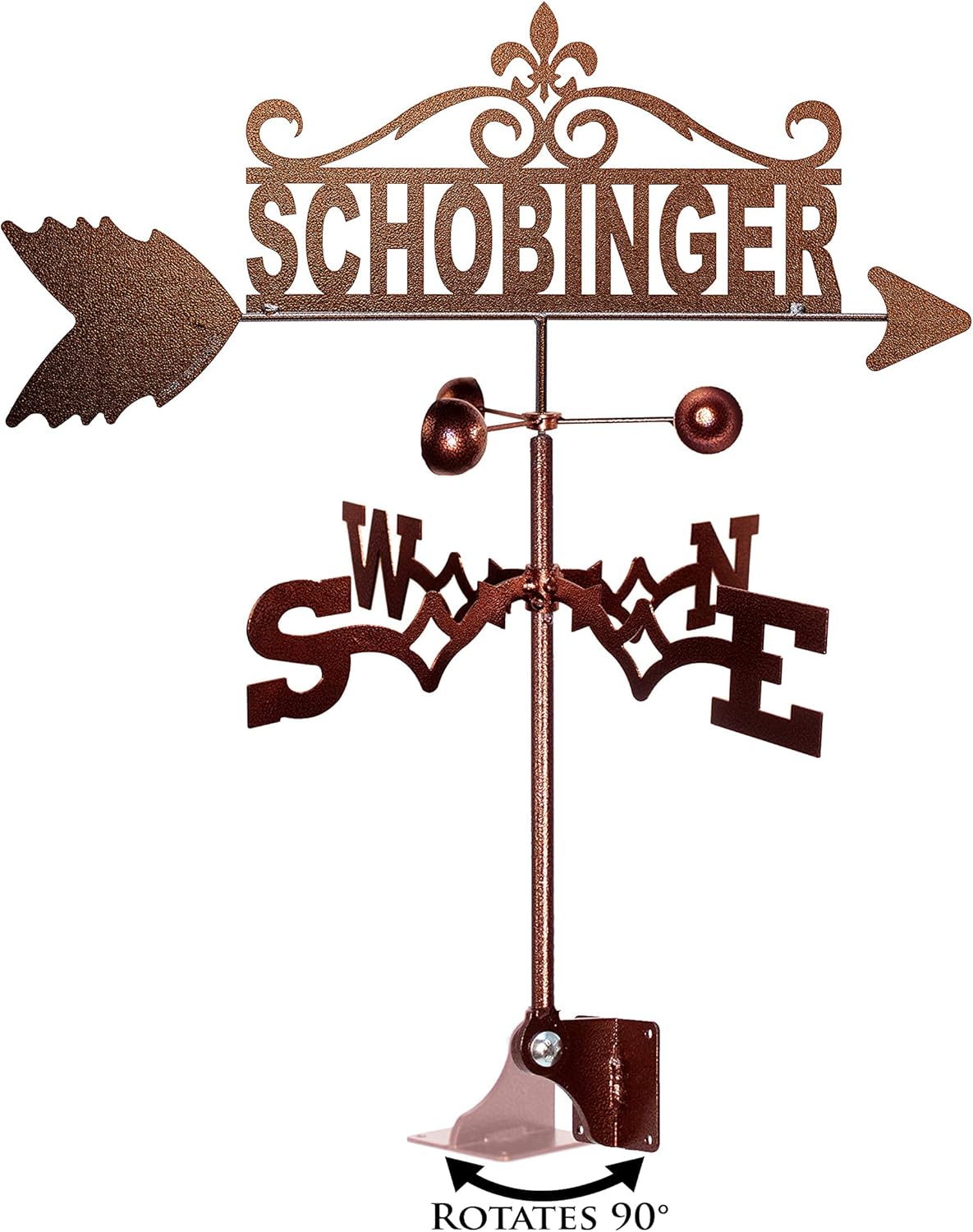 Weathervanes - SWEN Products Personalized Family Name Weathervane (Adjustable Mount Included)