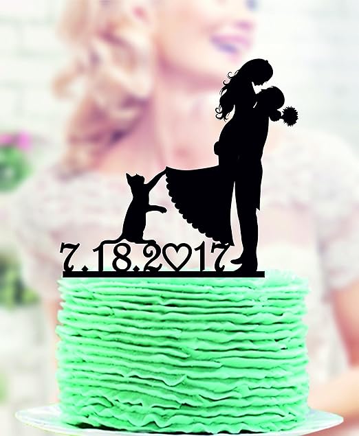 Karens Cake Toppers Decoration De Gateau De Mariage Personnalisable Mr Et Mrs Avec Nom De Famille En Forme De Cœur Accessoires De Decoration Cuisine Et Maison Centroarco Com