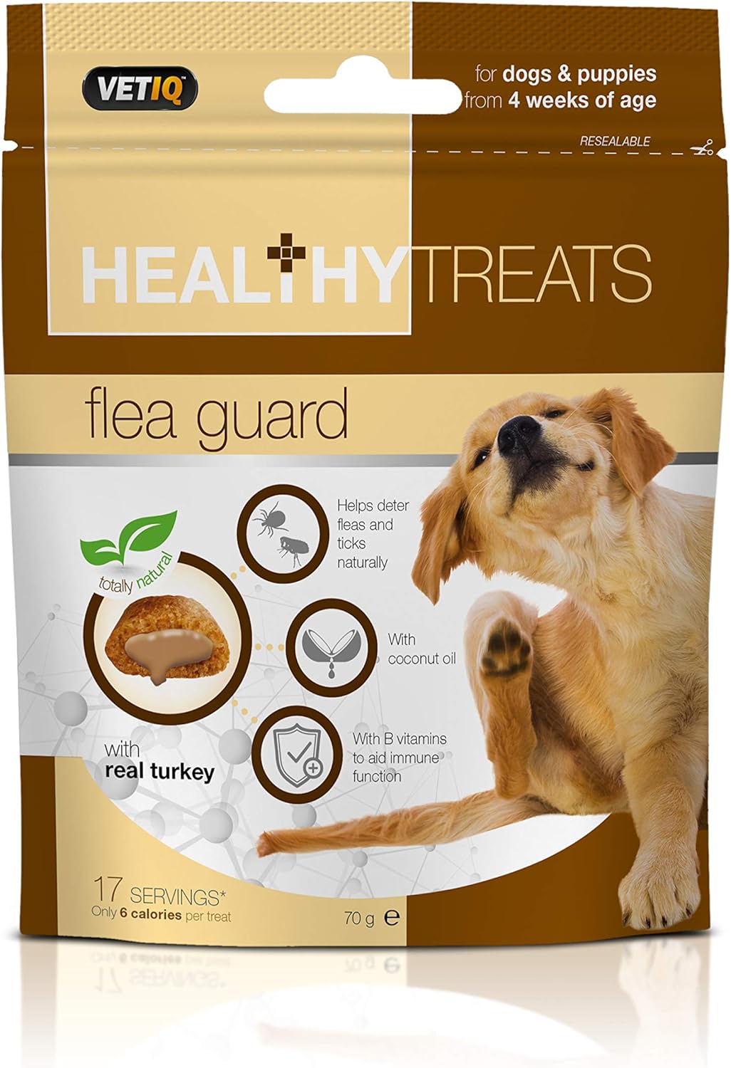 Mark & Chappell Limited Flea guard dog and puppies treats 70g, Clear