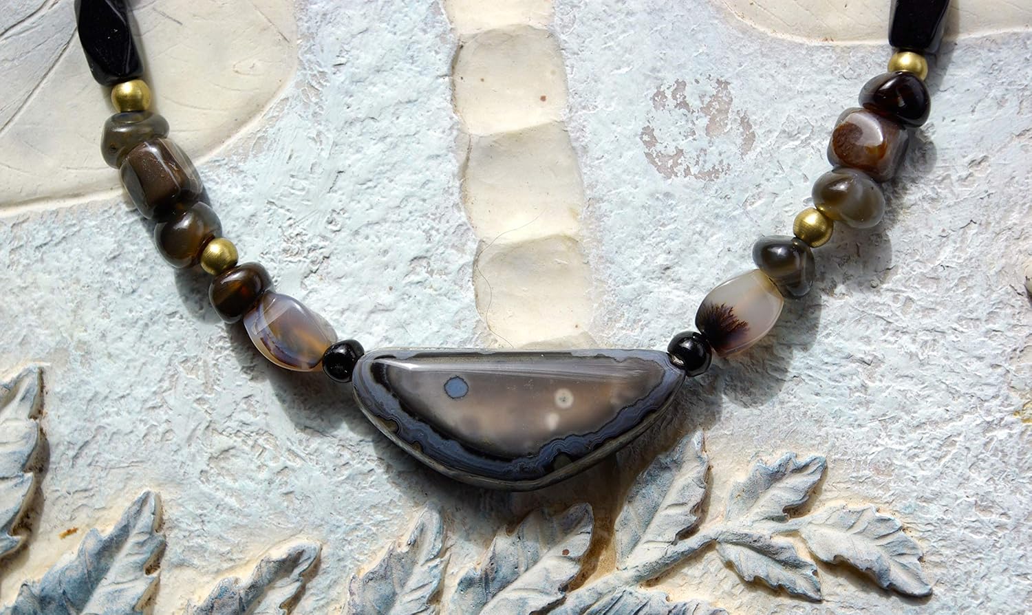 Gray Agate Necklace Shop, 50% OFF | www 