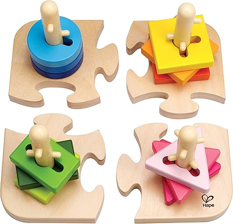 Hape Creative Toddler Wooden Peg Puzzle 