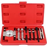 HFS(R Bearing Separator (Mini) 9 Pieces Bearing Puller Kit Includes Yoke &amp; Extensions, Puller Set, Heavy Duty Bearing Splitter Tool Kit
