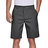 PULI Men's Golf Hybrid Dress Shorts Casual Summer Stretch Flat Front Lightweight Hiking Shorts Quick Dry with Pockets