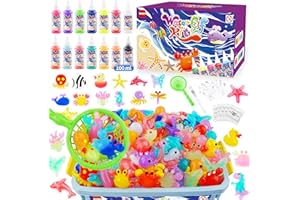 QANIY Magic Water Elf Toy Kit, Crafts for Kids Ages 4-8, Squishy Maker Set with 14 Magic Gels, 12 Shape Molds, Aqua Fairy, Magic Water Elf, Children's DIY Magic Water Gel Kit, Magic Elf Water Toy for Kids