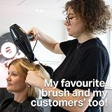 Olivia Garden Expert Blowout Shine Ceramic Round Brush 20 Gold Brown view 8