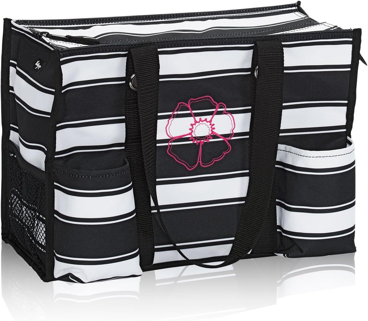 Thirty One Zip Top Organizing Utility Tote 4451 Ribbon