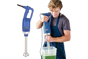 TK TARTLE KITCHEN TK Commercial Immersion Blender, 750 Watt/1 HP Variable Speed Motor, 20,000 RPM X-Heavy Duty with Performance Assurance - 14"