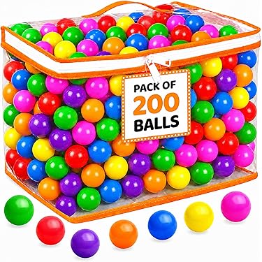 Set De 50 Bolas De Plástico Para Piscina Infantil – Diámetro 7 Cm, Colores Brillantes, Incluye Bolsa De Almacenamiento, Ideales Para Juegos Sensoriales