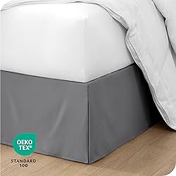 Bare Home Kids Twin Bed Skirt - 15-Inch Tailored