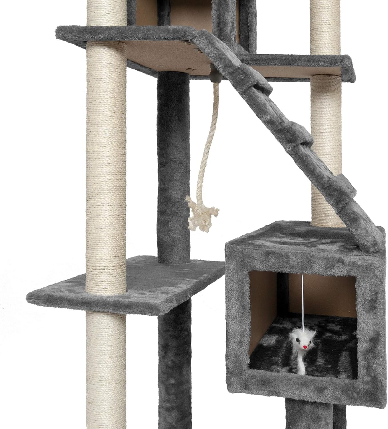 Furhaven Pet Cat Tree Tiger Tough Cat Tree House Condo Perch