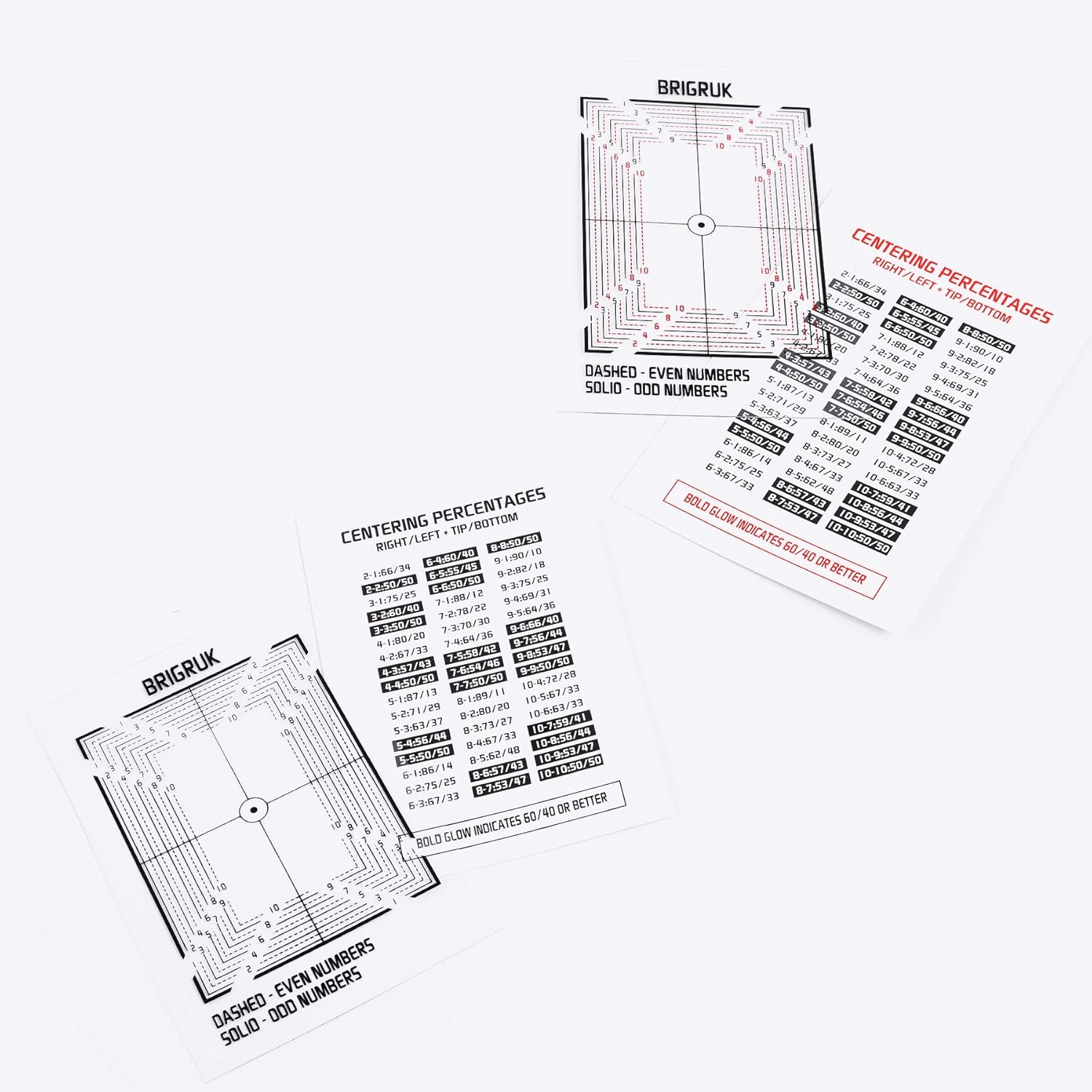 Brigruk The Center Tool Card Grading Centering Tool New 2021 Includes