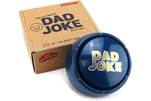 The Ultimate Dad Joke Button Funny Gift for Dads and Fathers 75 Hilarious Dad Jokes - Ready to Gift Box, Fun for Dads, Kids, Grandpa, Uncles, The Gift of Laughs, Hilarious Family Friendly Jokes