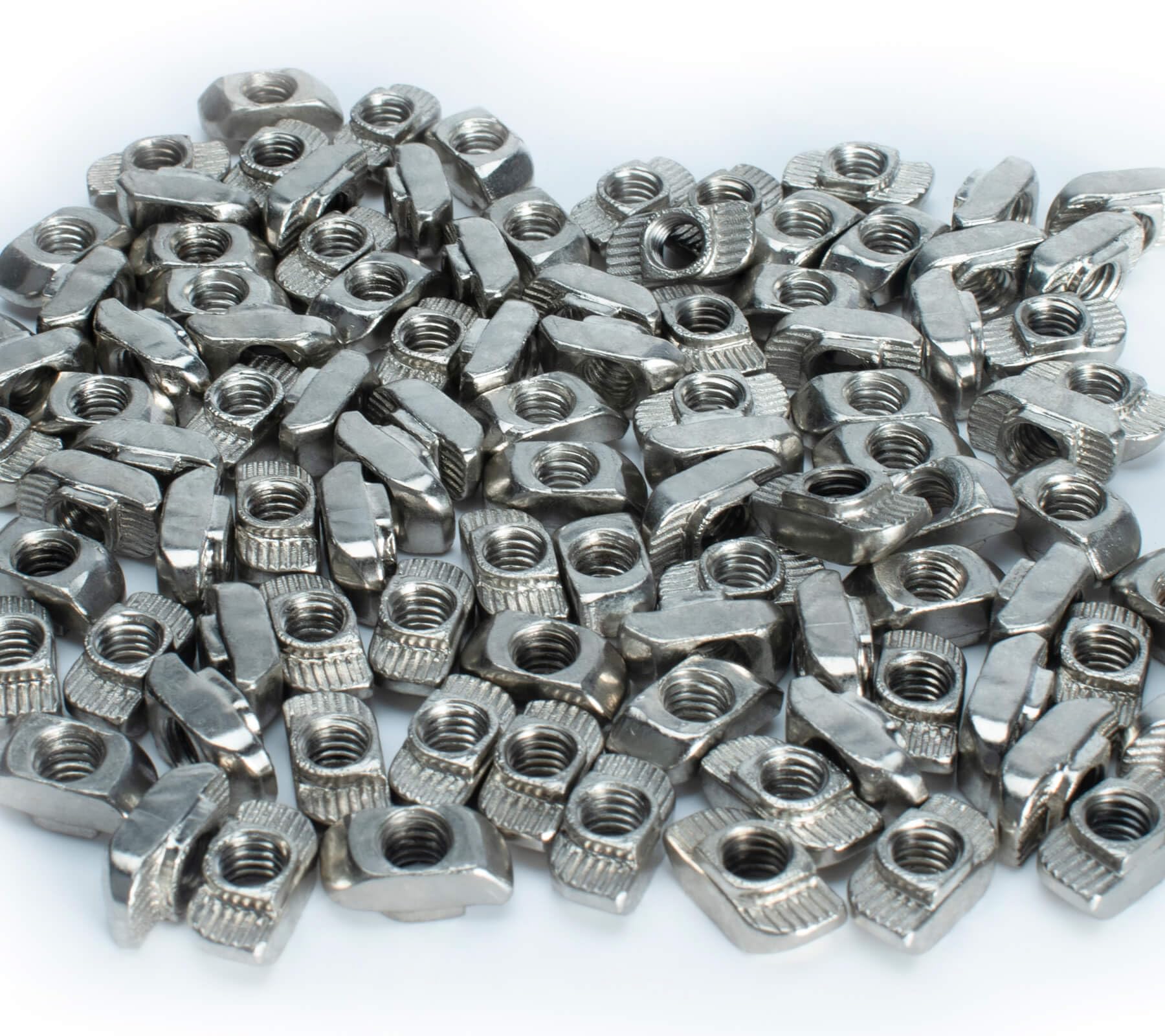 Pack of 200 T-Slot Nuts M6 Nut 8 Aluminium Profile 30 x 30 Accessories T Slot Nut Carbon Steel Nickel-Plated