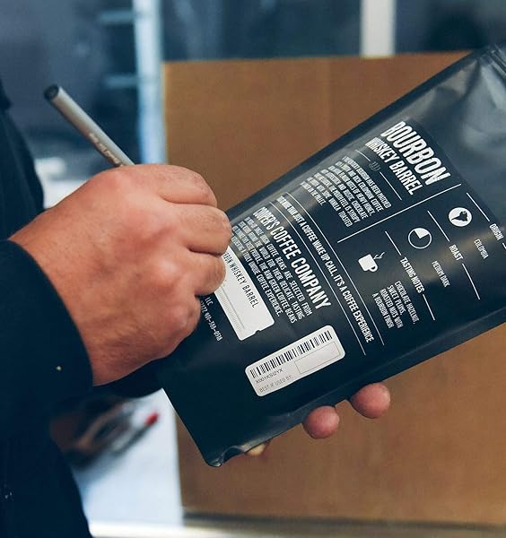 BOURBON WHISKEY BARREL AGED COFFEE BEANS, GROUND, SINGLE ORIGIN COLOMBIAN COFFEE AGED IN KENTUCKY BOURBON WHISKEY BARRELS – 12 OZ BAGS