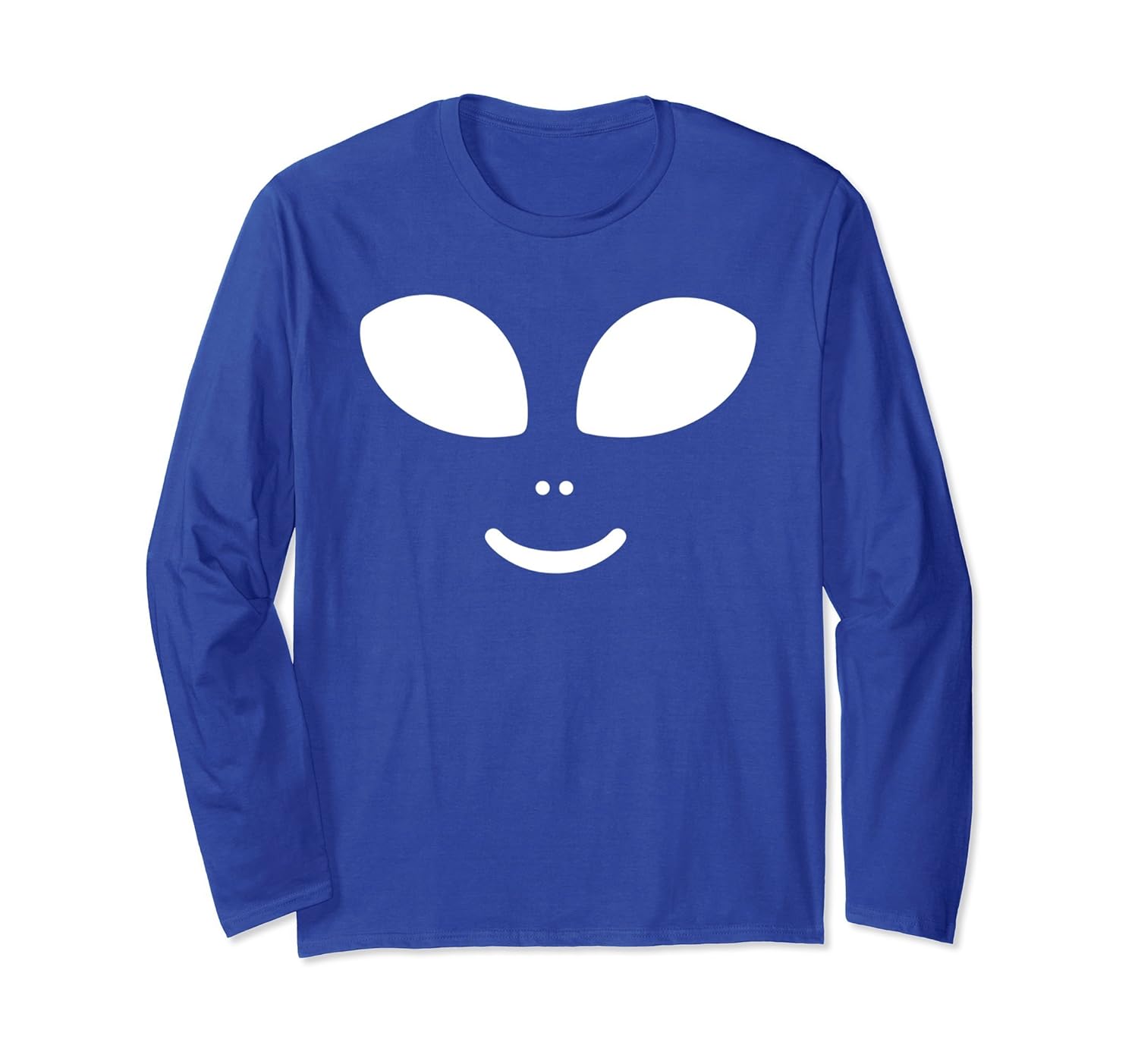 Alien Face Halloween Costume Long Sleeve Shirt-ANZ