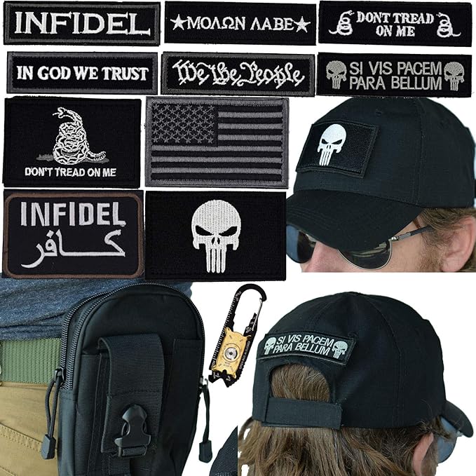 tactical hats with velcro patches
