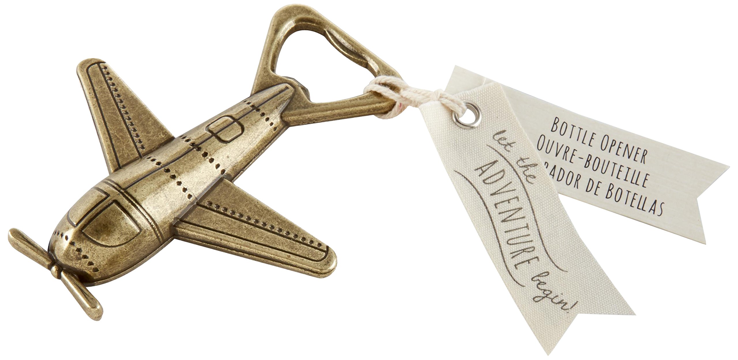 Kate Aspen Let The Adventure Begin Bottle Opener, Single, Bronze
