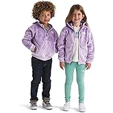 THE NORTH FACE Kids' Osito Full Zip Fleece Hoodie | Recycled Polyester Fleece Jacket With Ribbed Cuffs & Hem