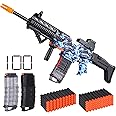 COOLFOX Electric Automatic Toy Gun for Toy Guns Sniper Soft Bullets [Shoot Faster] Burst Soft Bullets Toy Gun for Boys,Toy Foam Blasters & Guns with 100 Toy Sniper Darts for Kids(Blue)