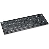 Kensington Slim Type Wireless Quiet Keyboard (K72344US), Black