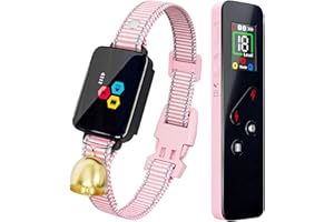 DALI ENERGY CAT Cat Training Collar Cat Bark Collar with Remote Electric Cats Shock Collar 3300FT IP67 Waterproof 3 Training Modes Beep Vibration Shock Mode Top Meowing Effective for Bad Behavior Cute Pink